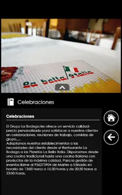 Pizzería Bella Italia android App screenshot 1